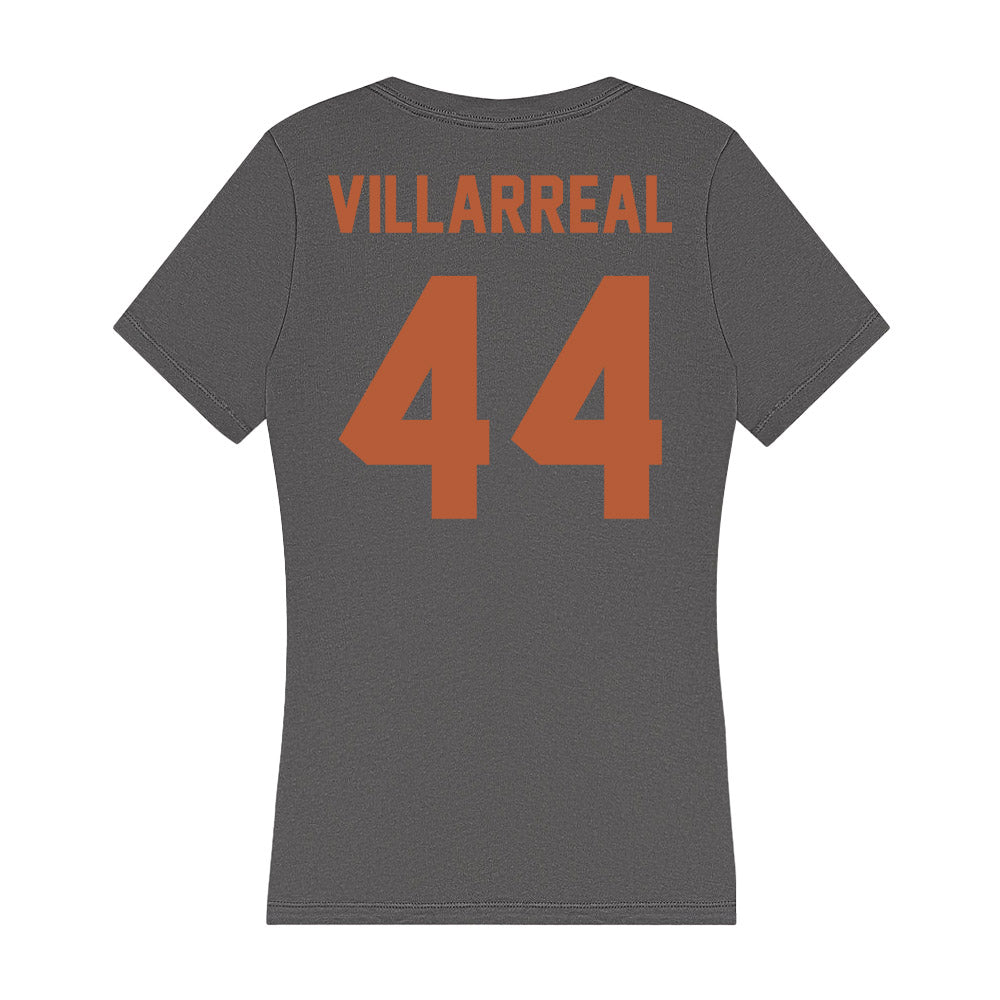 Texas - NCAA Women's Soccer : Amalia Villarreal - Women's V-Neck T-Shirt-1