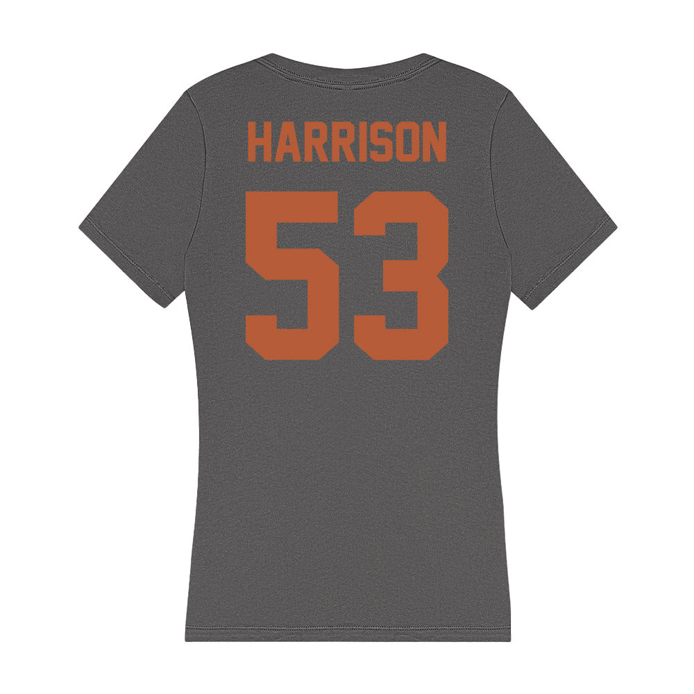 Texas - NCAA Baseball : Luke Harrison - Women's V-Neck T-Shirt-1
