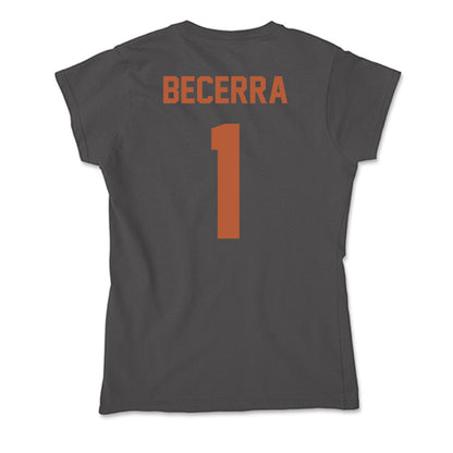 Texas - NCAA Baseball : Temo Becerra - Soft Style Women’s T-Shirt-1