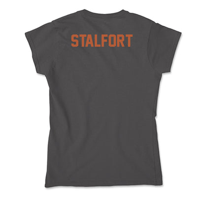 Texas - NCAA Women's Swimming & Diving : Amanda Stalfort - Soft Style Women’s T-Shirt-1