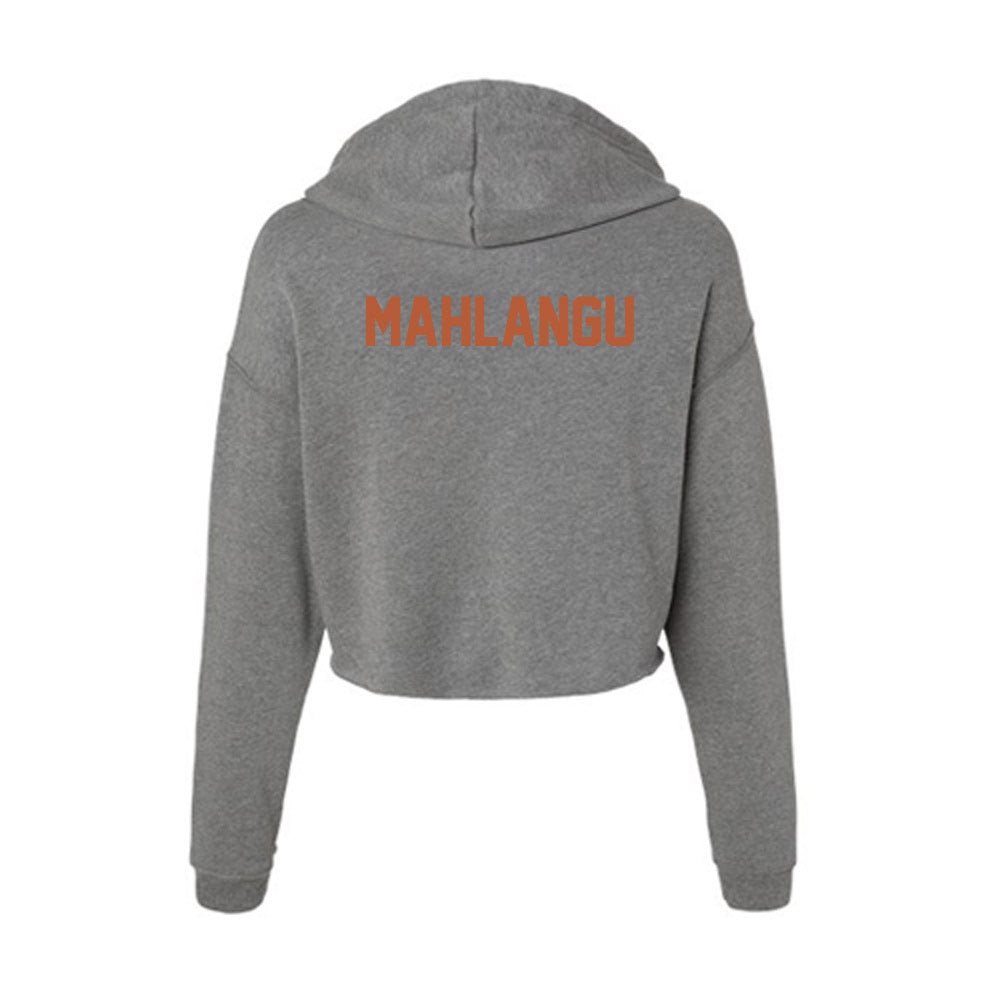 Texas - NCAA Men's Track & Field : Sihle Mahlangu - Women's Crop Fleece Hoodie-1