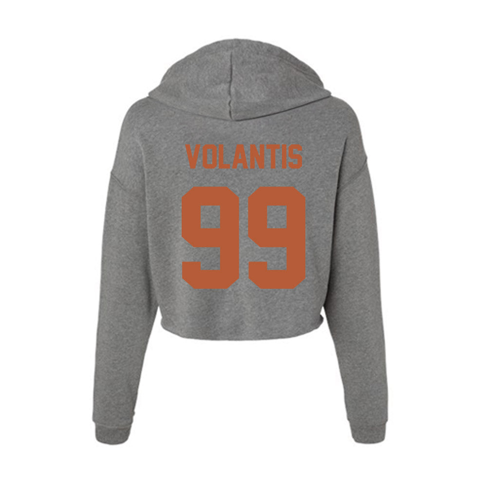 Texas - NCAA Baseball : Dylan Volantis - Women's Crop Fleece Hoodie-1