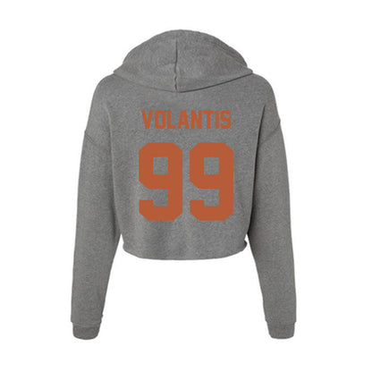 Texas - NCAA Baseball : Dylan Volantis - Women's Crop Fleece Hoodie-1