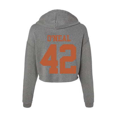 Texas - NCAA Football : Trott O'Neal - Women's Crop Fleece Hoodie-1