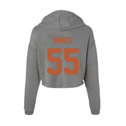 Texas - NCAA Baseball : Jack Paris - Women's Crop Fleece Hoodie-1