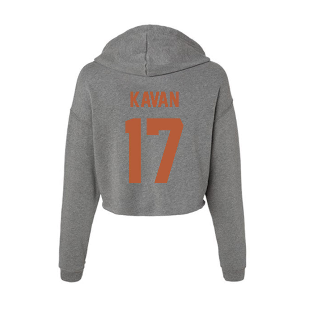 Texas - NCAA Softball : Teagan Kavan - Women's Crop Fleece Hoodie-1