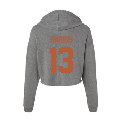 Texas - NCAA Women's Volleyball : Genevieve Harris - Classic Shersey Women's Crop Fleece Hooded Sweatshirt-1