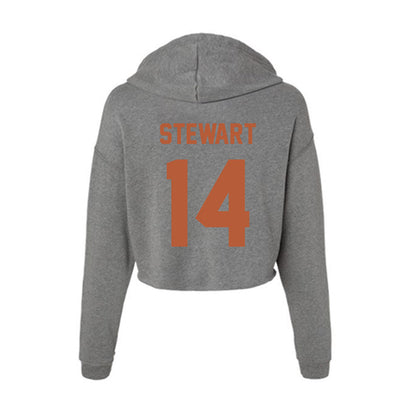 Texas - NCAA Football : Christopher Stewart - Women's Crop Fleece Hoodie-1