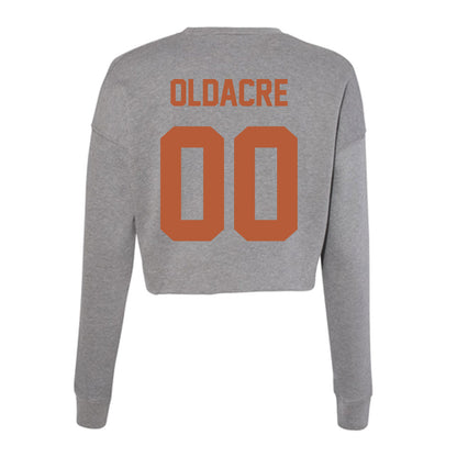 Texas - NCAA Women's Basketball : Kyla Oldacre - Women's Cropped Crew Fleece-1