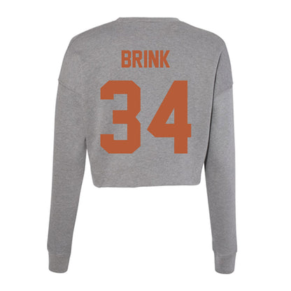 Texas - NCAA Women's Soccer : Addie Brink - Classic Shersey Women's Cropped Crew Fleece-1