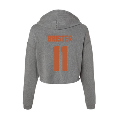Texas - NCAA Softball : Shylien Brister - Women's Crop Fleece Hoodie-1
