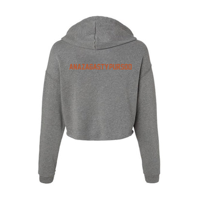 Texas - NCAA Women's Tennis : Ariana Anazagasty-Pursoo - Women's Crop Fleece Hoodie-1