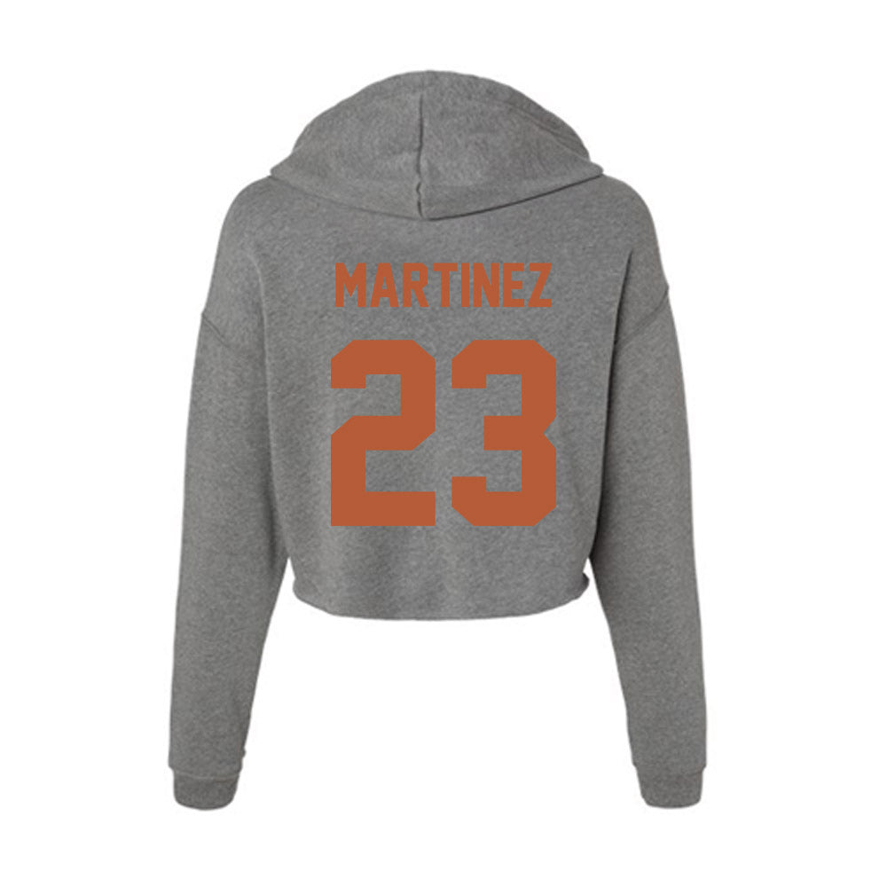 Texas - NCAA Softball : Viviana Martinez - Women's Crop Fleece Hoodie-1