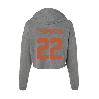 Texas - NCAA Women's Soccer : Breana Thompson - Women's Crop Fleece Hoodie-1
