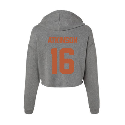 Texas - NCAA Football : Tyler Atkinson - Women's Crop Fleece Hoodie-1