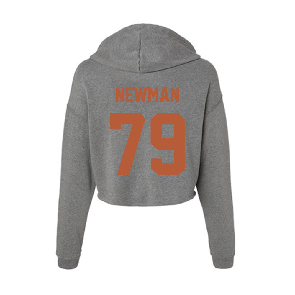 Texas - NCAA Football : Jonte Newman - Women's Crop Fleece Hoodie-1