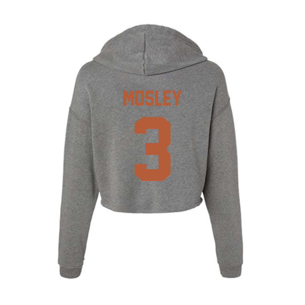 Texas - NCAA Football : Emmett Mosley - Women's Crop Fleece Hoodie-1