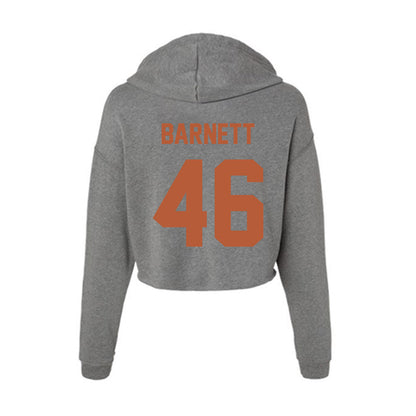 Texas - NCAA Football : Spencer Barnett - Women's Crop Fleece Hoodie-1