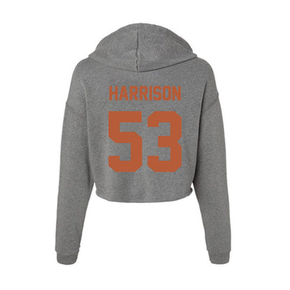 Texas - NCAA Baseball : Luke Harrison - Women's Crop Fleece Hoodie-1