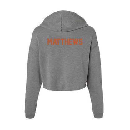 Texas - NCAA Football : Samari Matthews - Women's Crop Fleece Hoodie-1