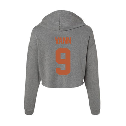Texas - NCAA Women's Basketball : Zya Vann - Classic Shersey Women's Crop Fleece Hooded Sweatshirt-1