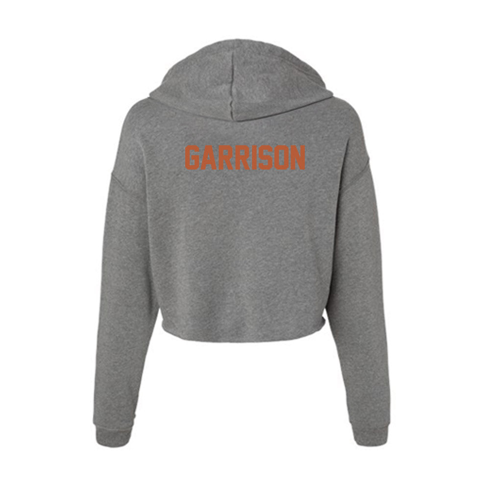 Texas - NCAA Women's Rowing : Anna Garrison - Women's Crop Fleece Hoodie-1