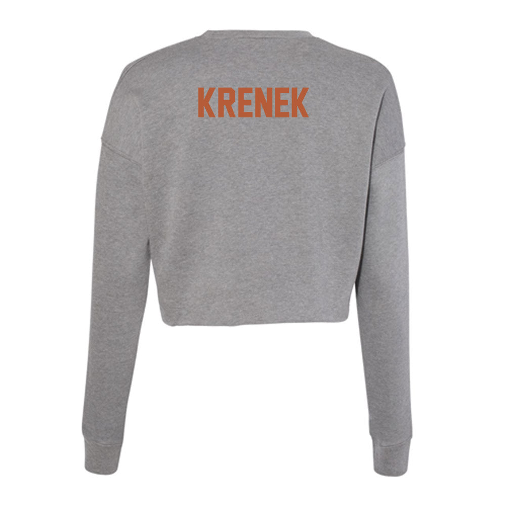 Texas - NCAA Baseball : Bryce Krenek - Classic Shersey Women's Cropped Crew Fleece-1