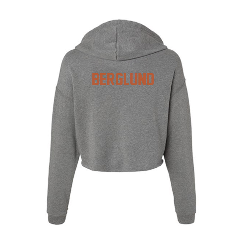 Texas - NCAA Women's Swimming & Diving : Berit Berglund - Women's Crop Fleece Hoodie-1