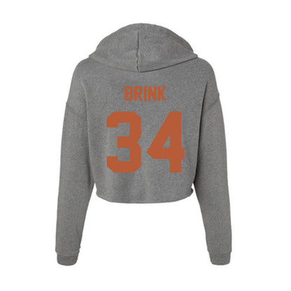 Texas - NCAA Women's Soccer : Addie Brink - Classic Shersey Women's Crop Fleece Hooded Sweatshirt-1