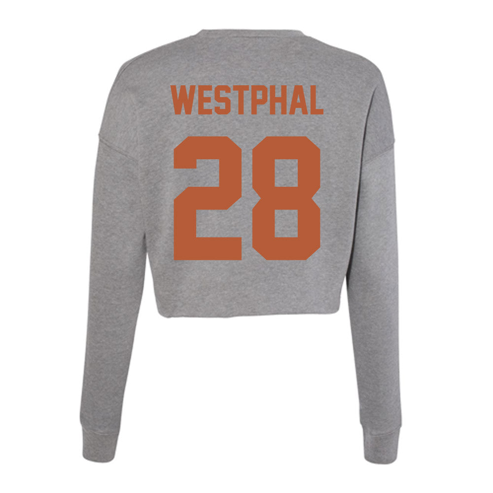 Texas - NCAA Baseball : Grady Westphal - Women's Cropped Crew Fleece-1