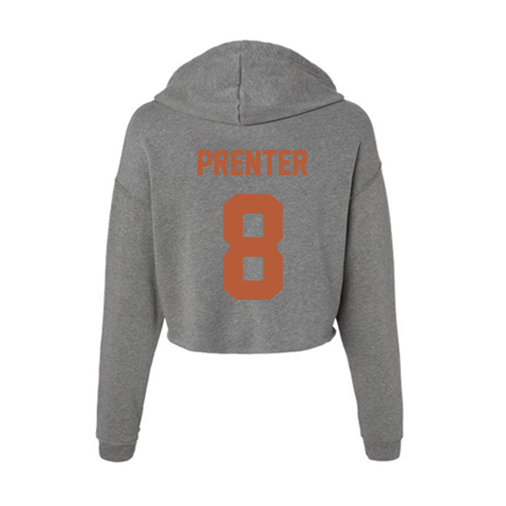 Texas - NCAA Women's Basketball : Grace Prenter - Women's Crop Fleece Hoodie-1