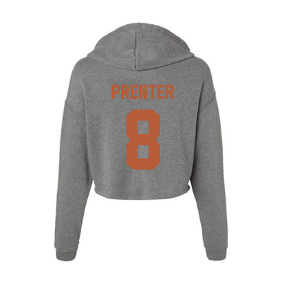 Texas - NCAA Women's Basketball : Grace Prenter - Women's Crop Fleece Hoodie-1