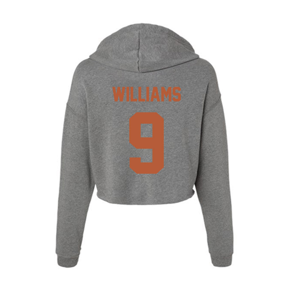 Texas - NCAA Football : Jonah Williams - Women's Crop Fleece Hoodie-1