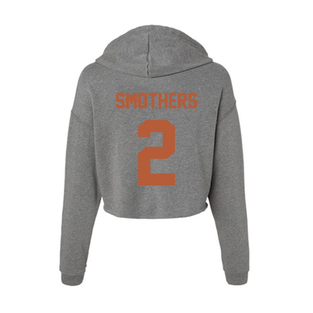 Texas - NCAA Football : Daylan Smothers - Classic Shersey Women's Crop Fleece Hooded Sweatshirt-1