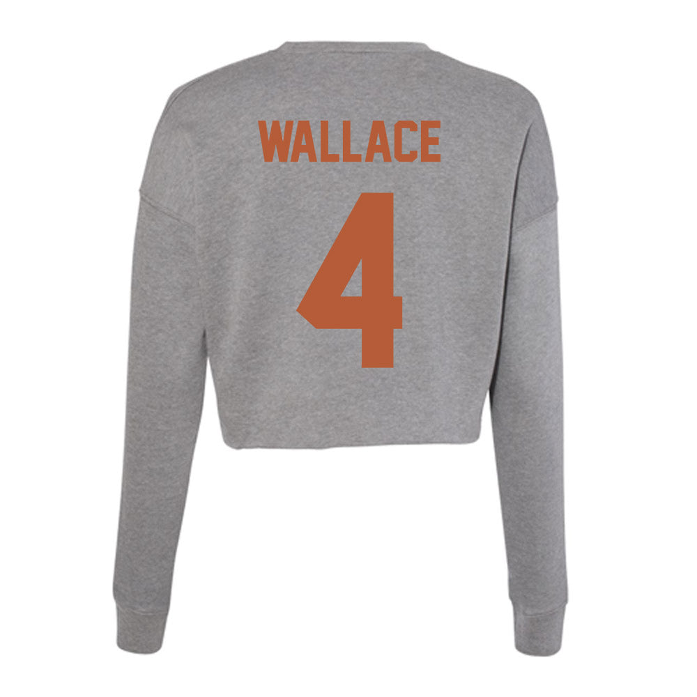 Texas - NCAA Softball : Adayah Wallace - Women's Cropped Crew Fleece-1