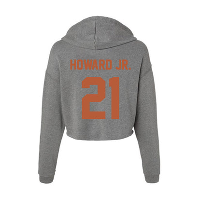 Texas - NCAA Football : Hayward Howard Jr. - Women's Crop Fleece Hoodie-1