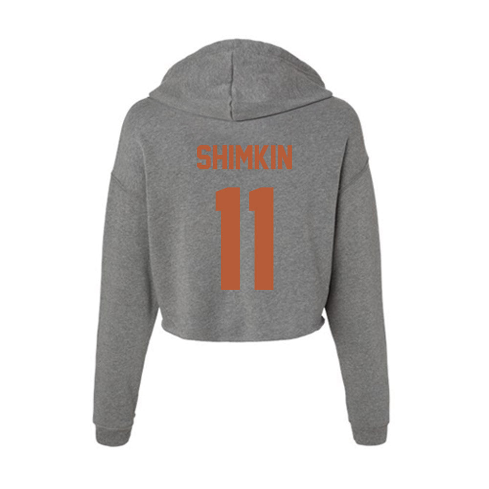 Texas - NCAA Women's Soccer : Chloe Shimkin - Women's Crop Fleece Hoodie-1