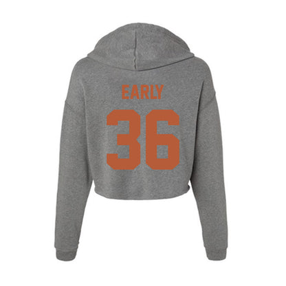 Texas - NCAA Baseball : Callum Early - Women's Crop Fleece Hoodie-1