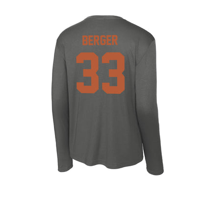 Texas - NCAA Football : Carson Berger - Activewear Long Sleeve T-Shirt-1