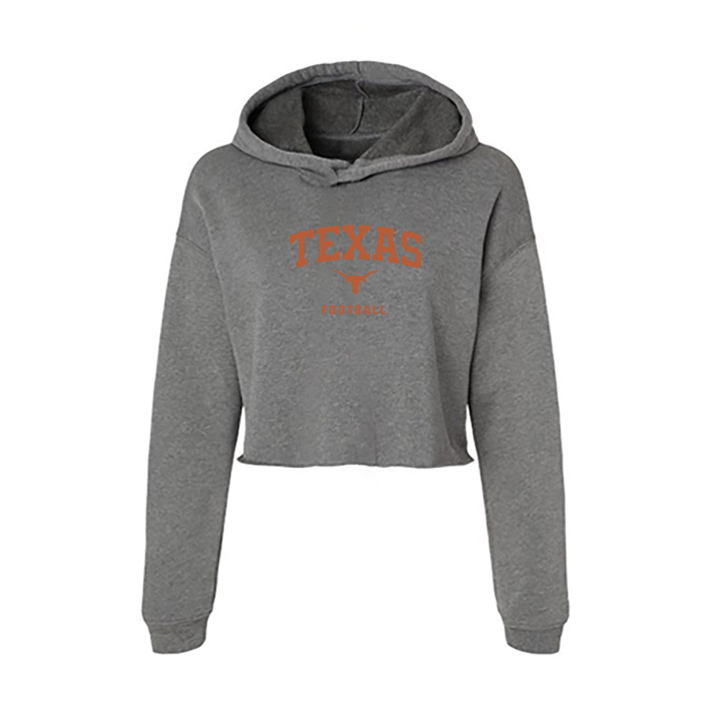 Texas - NCAA Football : Dia Bell - Classic Shersey Women's Crop Fleece Hooded Sweatshirt-0