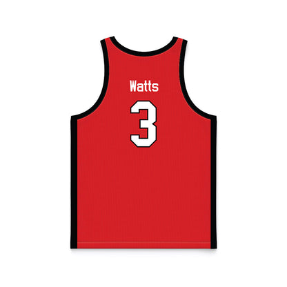 Texas Tech - NCAA Men's Basketball : Lejuan Watts - Basketball Jersey-1