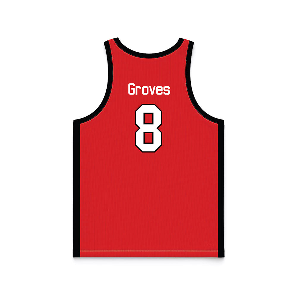 Texas Tech - NCAA Men's Basketball : Nolan Groves - Basketball Jersey-1