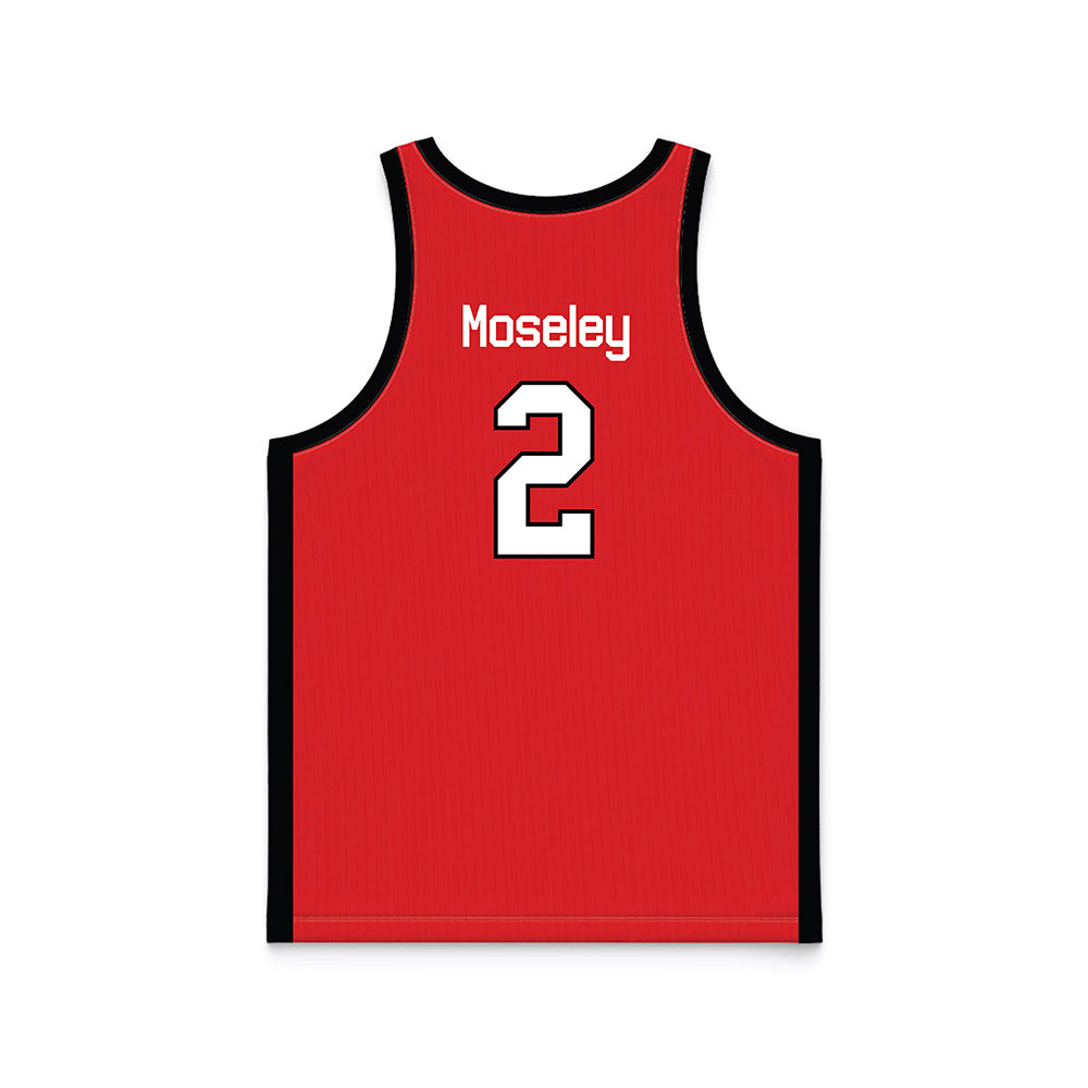 Texas Tech - NCAA Men's Basketball : Josiah Moseley - Basketball Jersey-1
