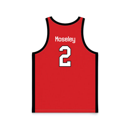 Texas Tech - NCAA Men's Basketball : Josiah Moseley - Basketball Jersey-1
