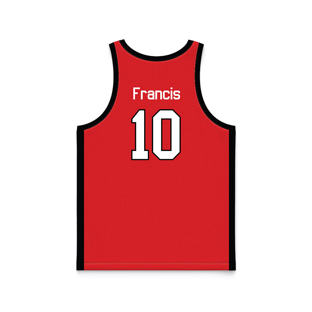 Texas Tech - NCAA Men's Basketball : Jack Francis Francis - Basketball Jersey-1