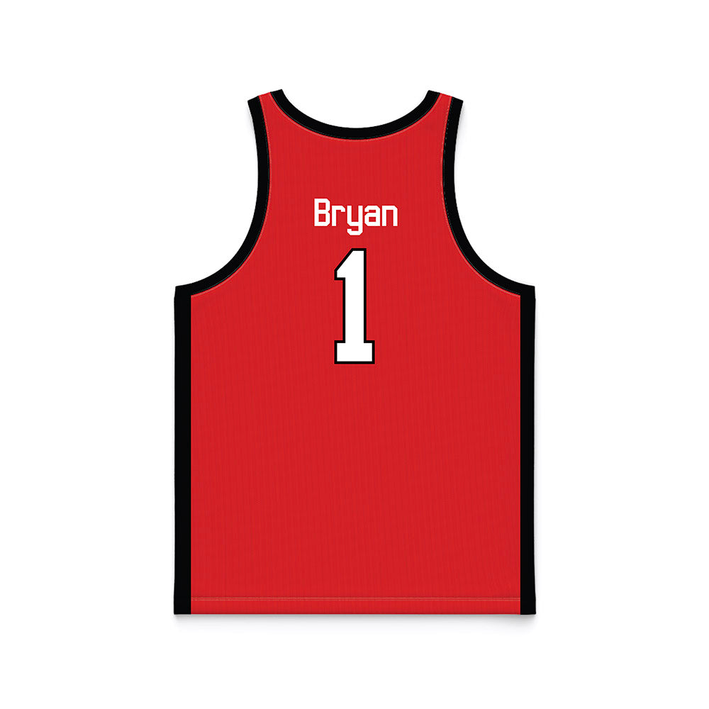 Texas Tech - NCAA Men's Basketball : Tyeree Bryan - Basketball Jersey-1