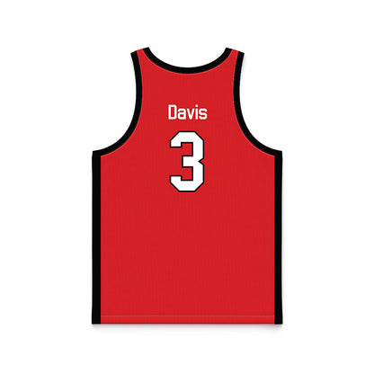 Texas Tech - NCAA Men's Basketball : Cruz Davis - Basketball Jersey-1