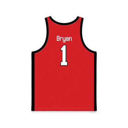 Texas Tech - NCAA Men's Basketball : Tyeree Bryan - Basketball Jersey-1