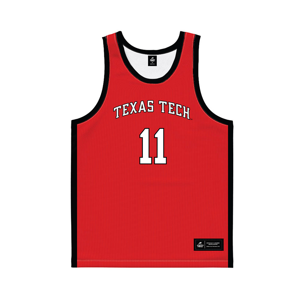 Texas Tech - NCAA Men's Basketball : Jaylen Petty - Basketball Jersey-0