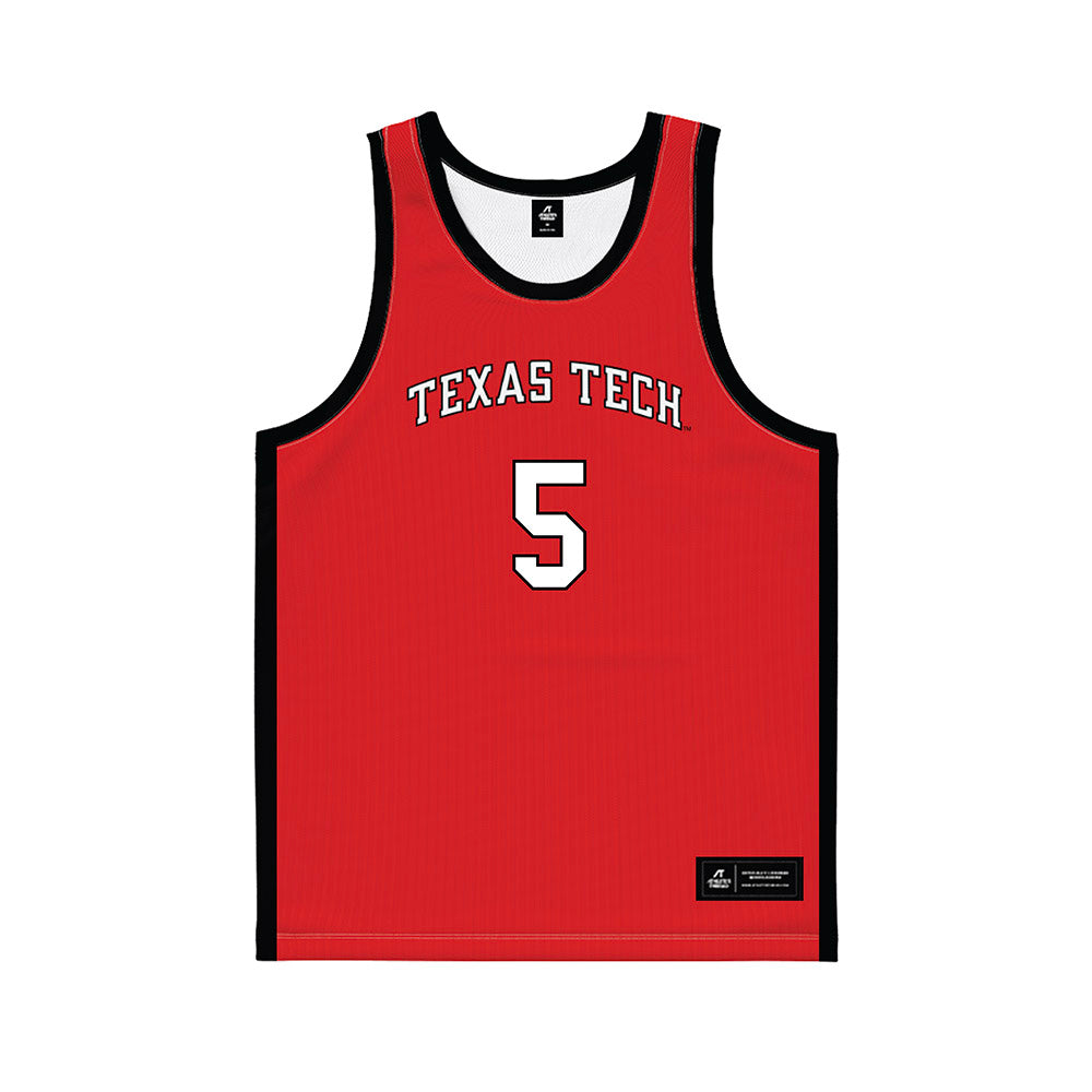 Texas Tech - NCAA Men's Basketball : Darrion Williams - Basketball Jersey-0